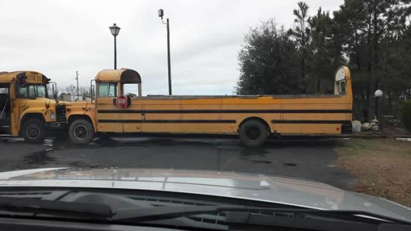 A convertible gmc school bus! Nothing says safety for children like this... On i75