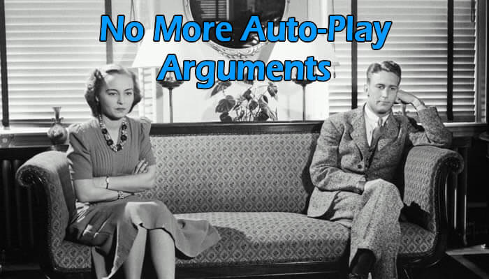 LinkedIn Tip - Stop auto play feature Couple arguing - credit to Huffington Post