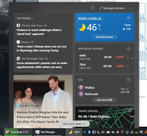 Microsoft adds newsfeed like news and interests feature to the taskbar