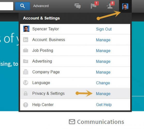step 1 to LinkedIn auto play feature turn off