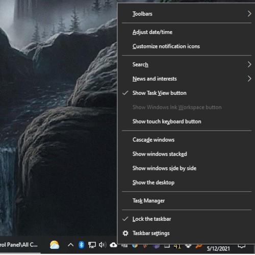 Turn Off Windows 10 News And Interests App In Taskbar